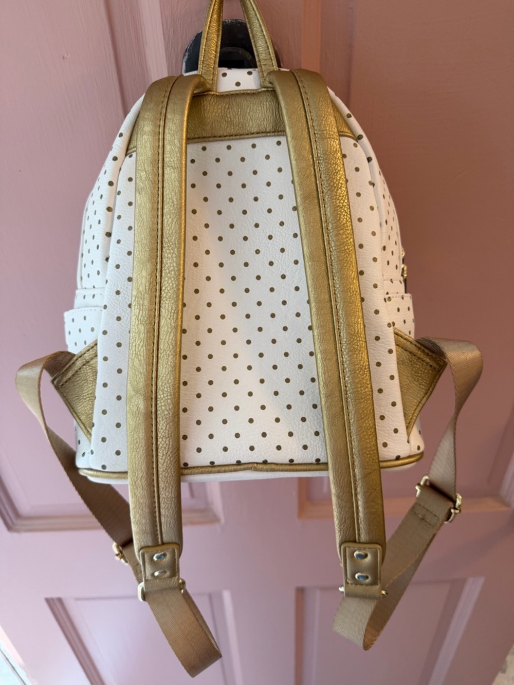 Loungefly White and Gold Mini - It’s a Small World Design - Picture 5 of 7